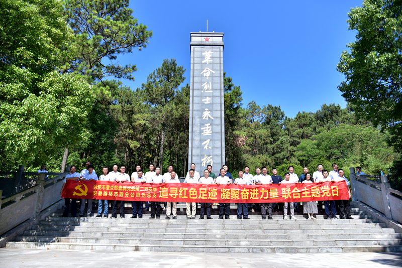 市政分公司黨總支、合肥市重點局直屬黨委第二黨支部聯合開展主題黨日活動1
